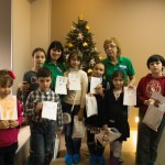 Маленькие участники "Дня гигиены и профилактики" с Писаренко О.Г. и Волинской Т.Б.